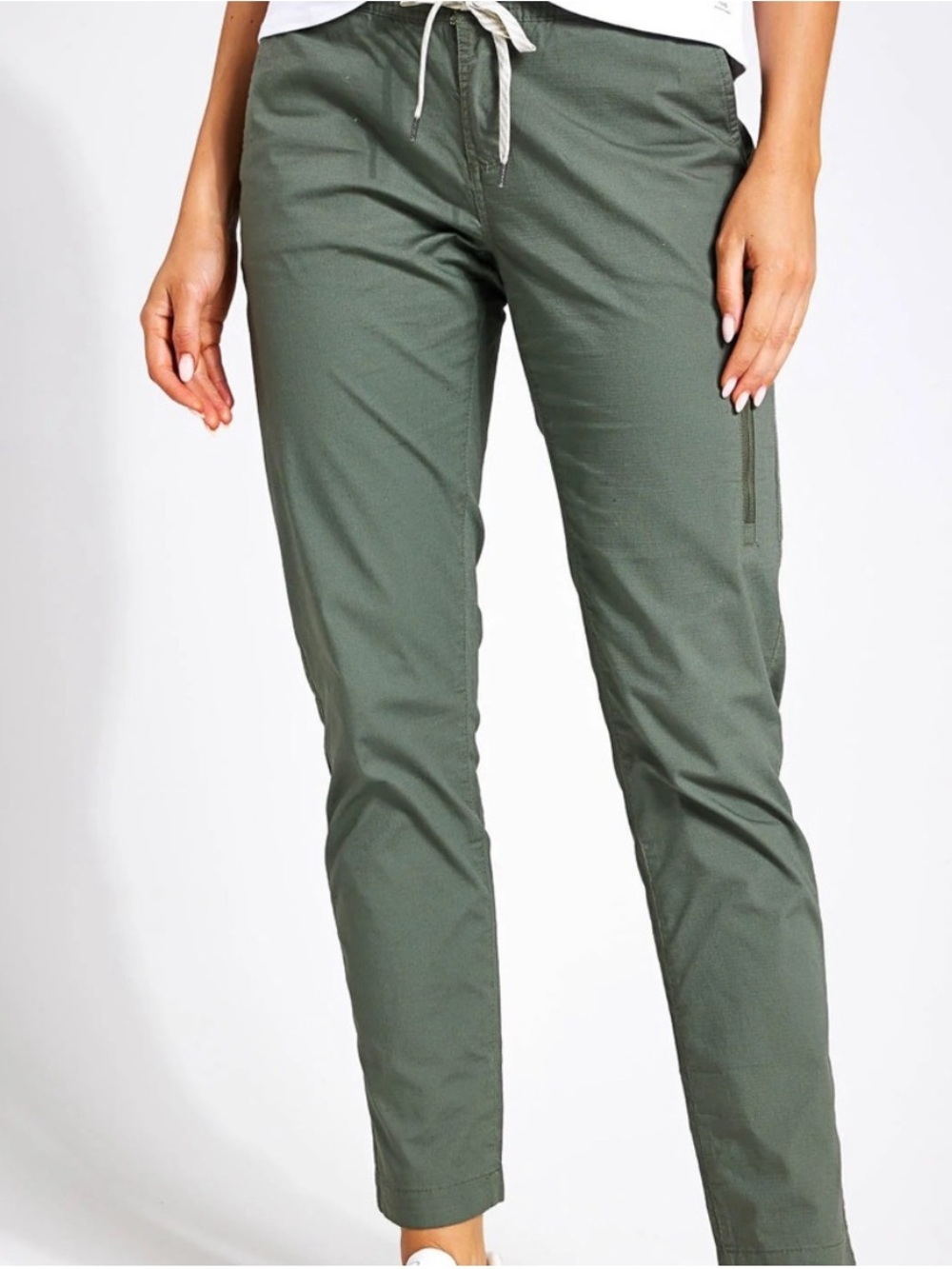 Vuori Olive Ripstop Drawstring Track Joggers